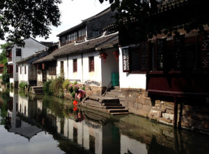 Canal house Zhou Zhuang, China