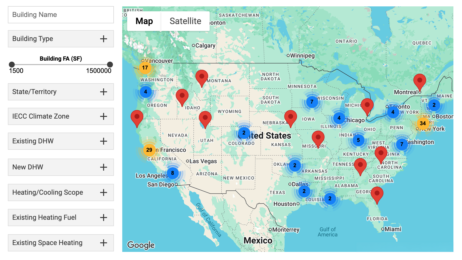 CBE electrification map